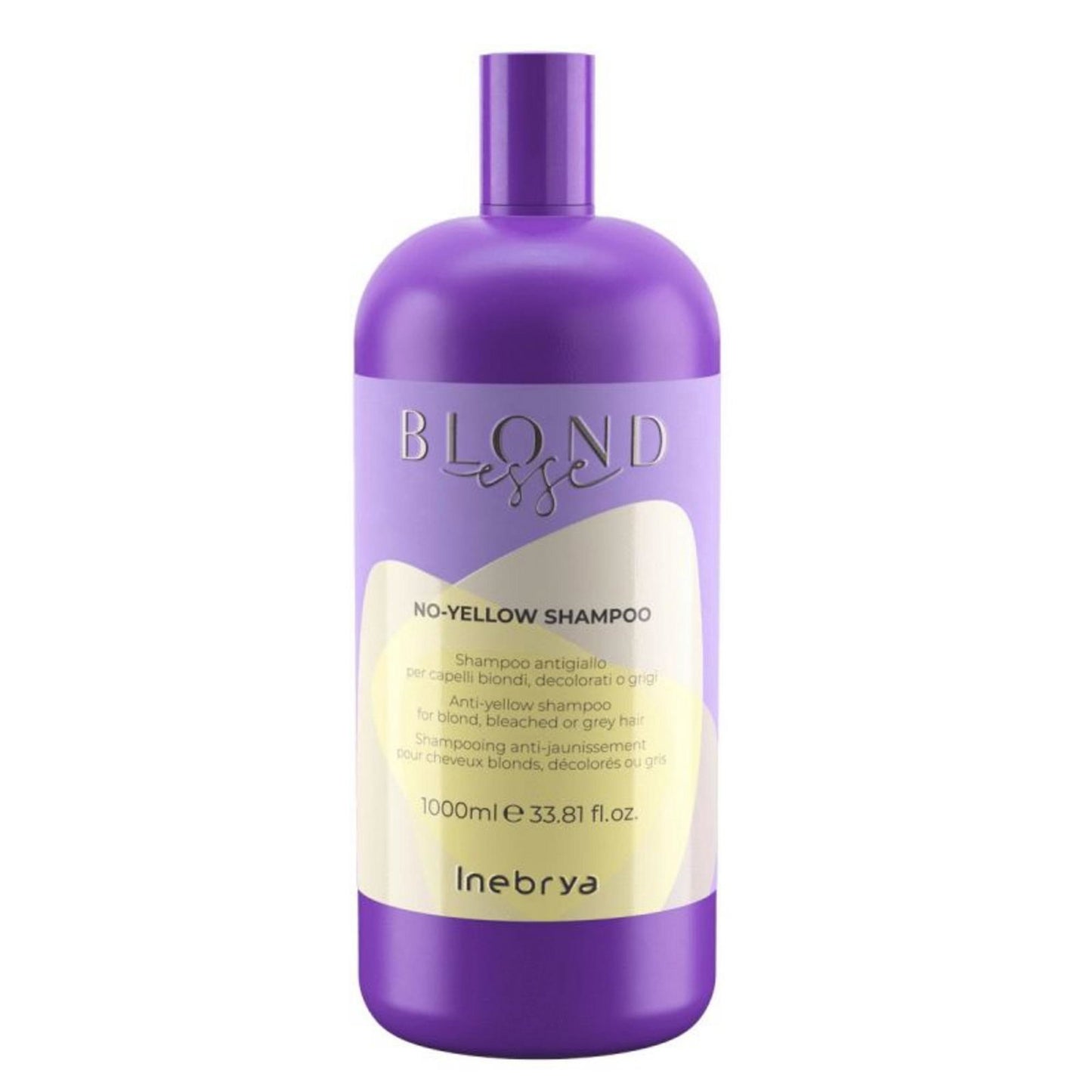 Inebrya, Blondesse No-Yellow, Vegan, Post Colour Shampoo, 1000 ml