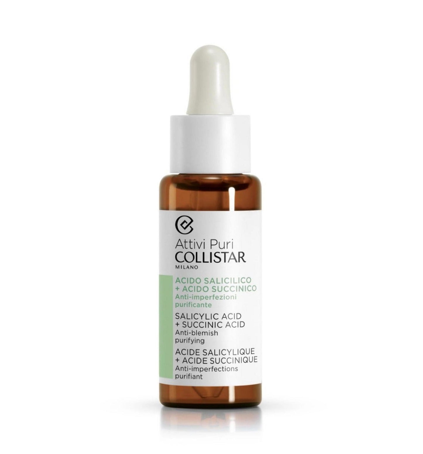 Collistar, Attivi Puri, Salicylic Acid + Succinic Acid, Exfoliating Serum, 30 ml
