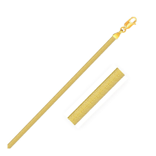 Pulsera Herringbone Imperial de Oro Amarillo de 10k (2.80 mm)