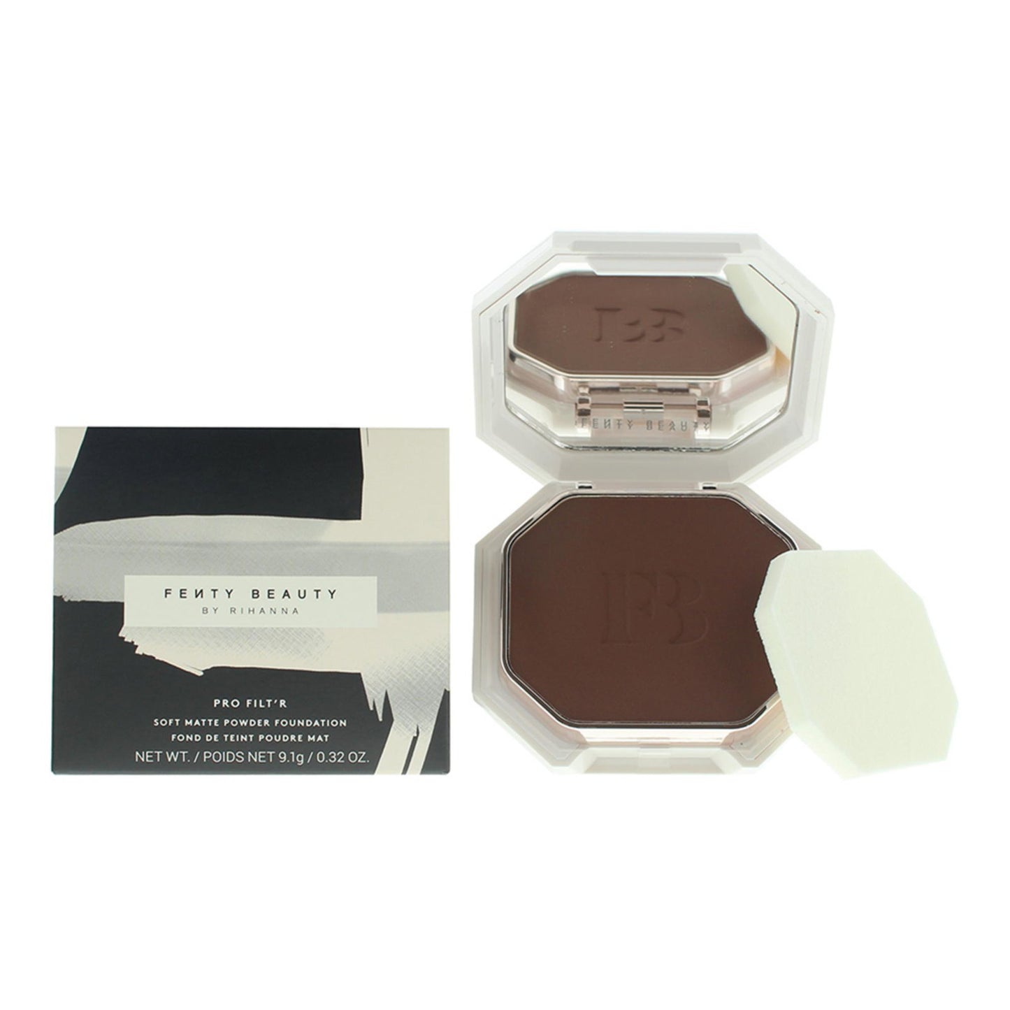 Fenty Beauty, Pro Filter, Compact Foundation, 495, Deep with Warm Bronze Undertones, 9 g