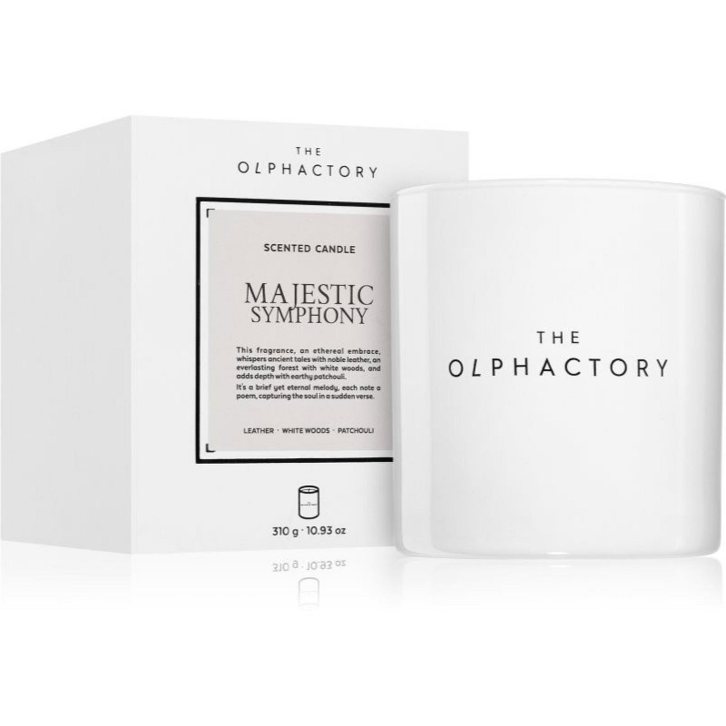 The Olphactory, Majestic Symphony, Leather, Scented Candle, 310 g