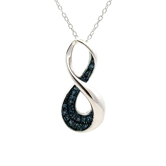 Colgantes de moda de plata esterlina con diamantes naturales de .03 ct
