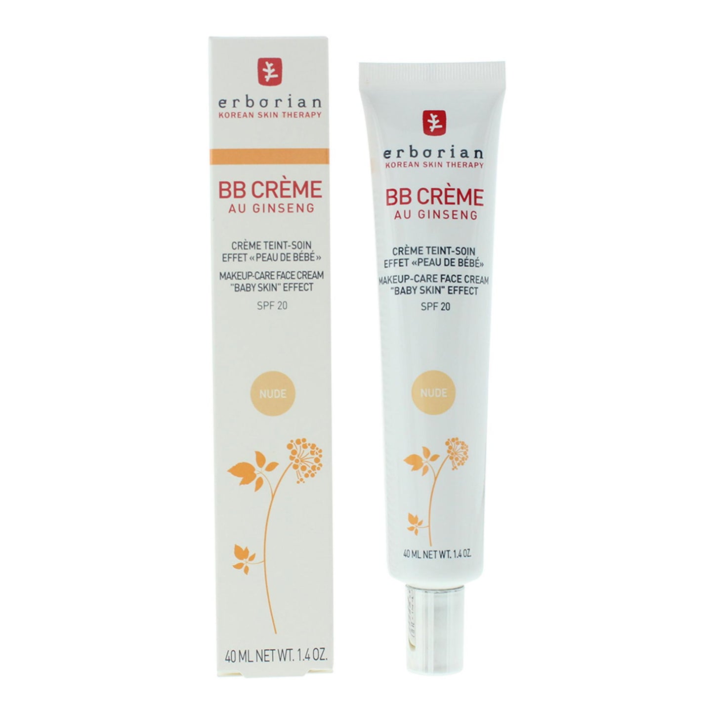 Erborian, B.B Cream, Ginseng, BB Cream, Nude, SPF 20, 40 ml