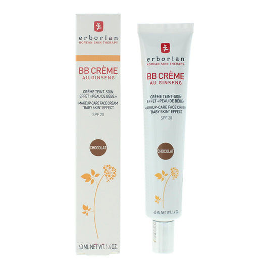 Erborian, B.B Cream, Ginseng, Matte, BB Cream, Chocolate, SPF 20, 40 ml