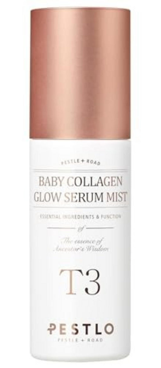 Pestelo, T3 Baby Collagen Glow Serum Mist, Hydration, Before and after makeup, Spray, For Face, 50 ml
