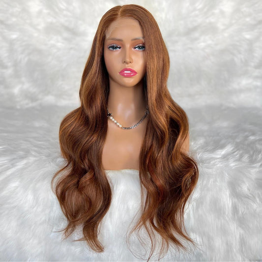 Tempest Glueless 5x5 HD Lace Professionally Colored 100% Human Hair Closure Wig Luxegan