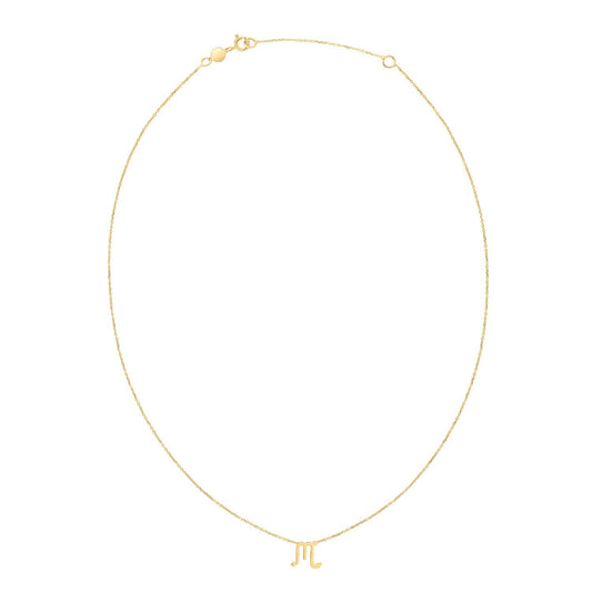 Collar de Escorpio de Oro Amarillo de 14K