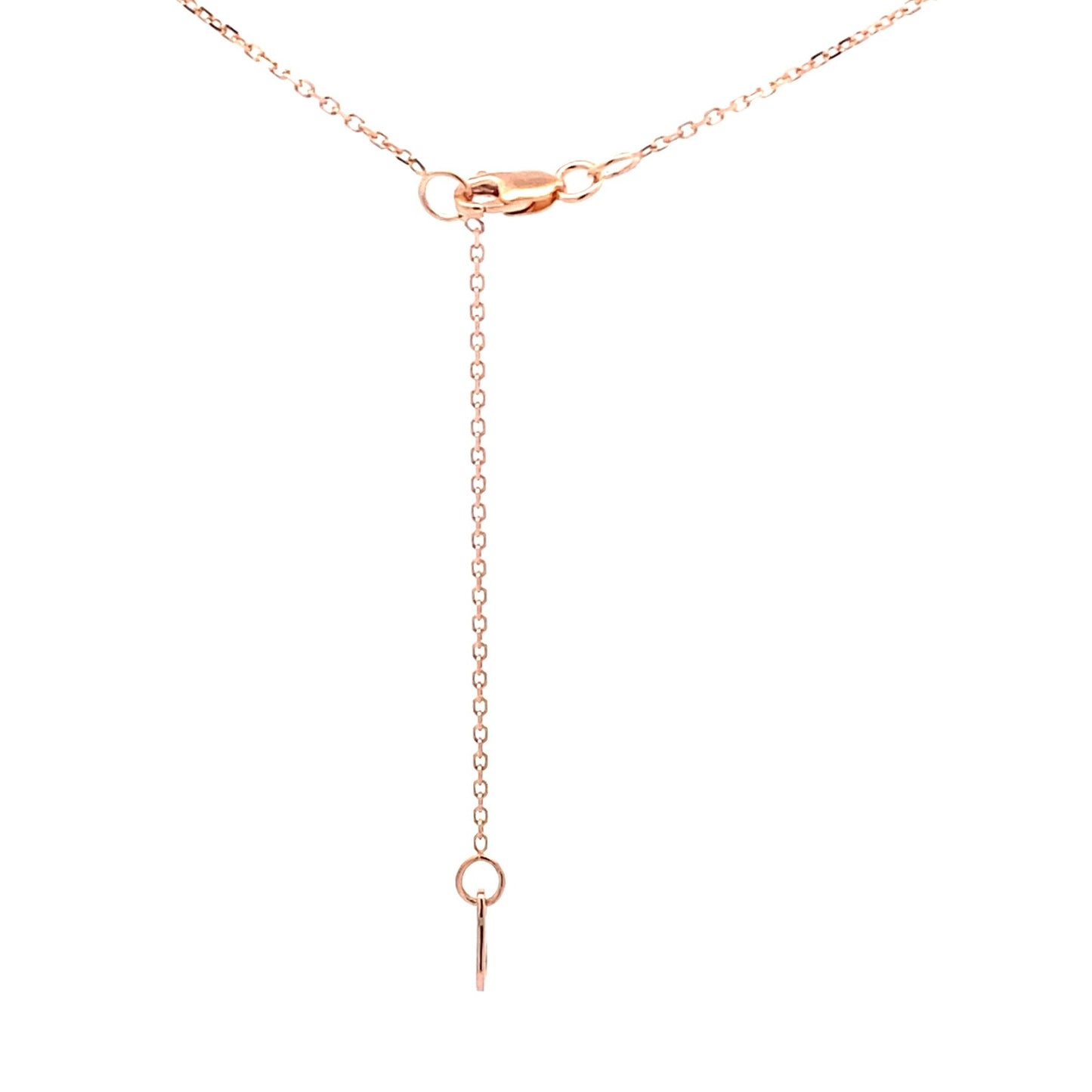 Colgantes de moda de rubí y diamantes de 0,73 ct en oro rosa de 10 kt