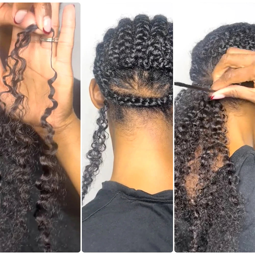 Deep Wave Feather Crochet Human Hair – 100% Remy | Miracle Knots | Pre-Separated | Boho Braids - view 9