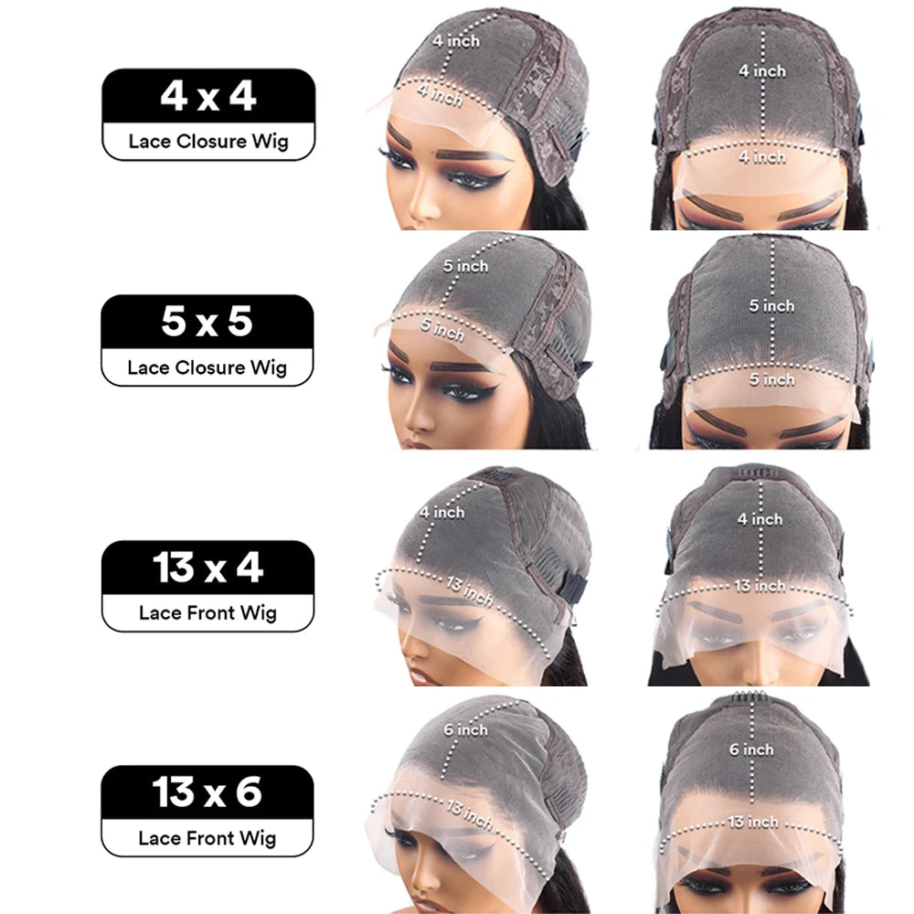 Brazilian Water Wave HD Lace Frontal Wig | Sophisticated 13x6 Human Hair Deep Wave Silhouette | Elegant "13x4 Lace Frontal" Closure | "Dignified" Remy Hair for Radiant Versatile Styling Luxegan