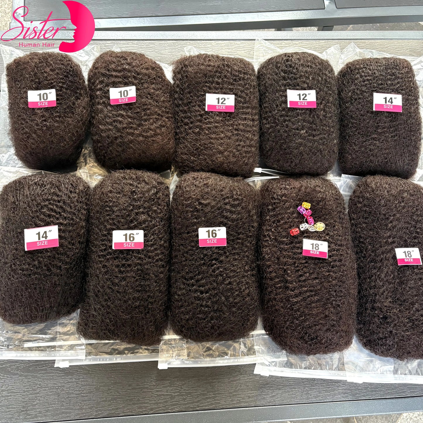 4C Afro Kinky Human Hair Bulk | Locs, Twists & Braids Extensions | 10-18in
