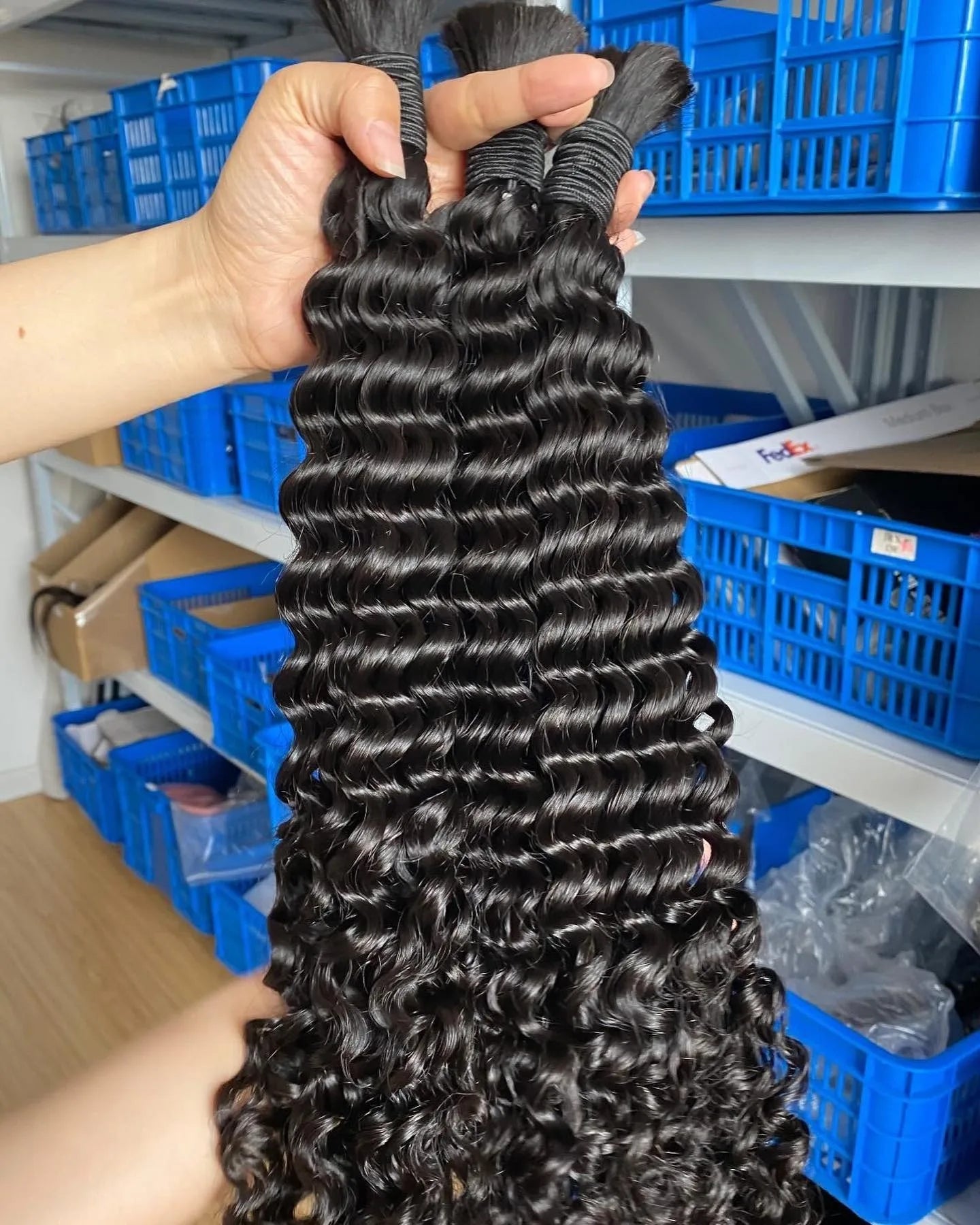 Water Wave & Deep Wave Bulk Human Hair for Braiding 16–24in – 16A Burmese Virgin Hair No Weft | Boho Braids
