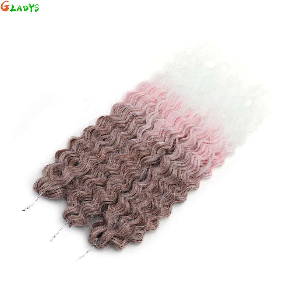 Water Wave Crochet Hair | 24 Inch Synthetic Braiding Extensions