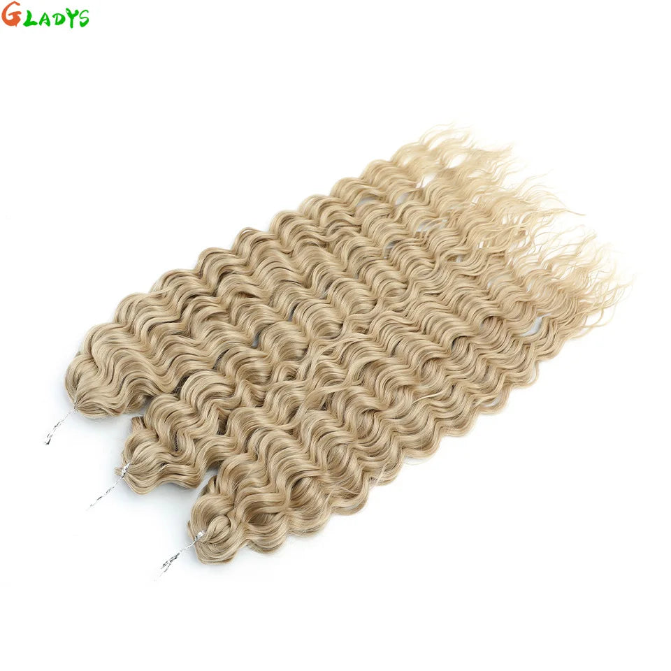 Water Wave Crochet Hair | 24 Inch Synthetic Braiding Extensions