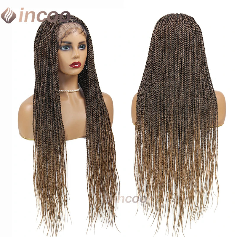 26-40 Inch Senegalese Twist Box Braid Wig | Full Lace | Faux Locs