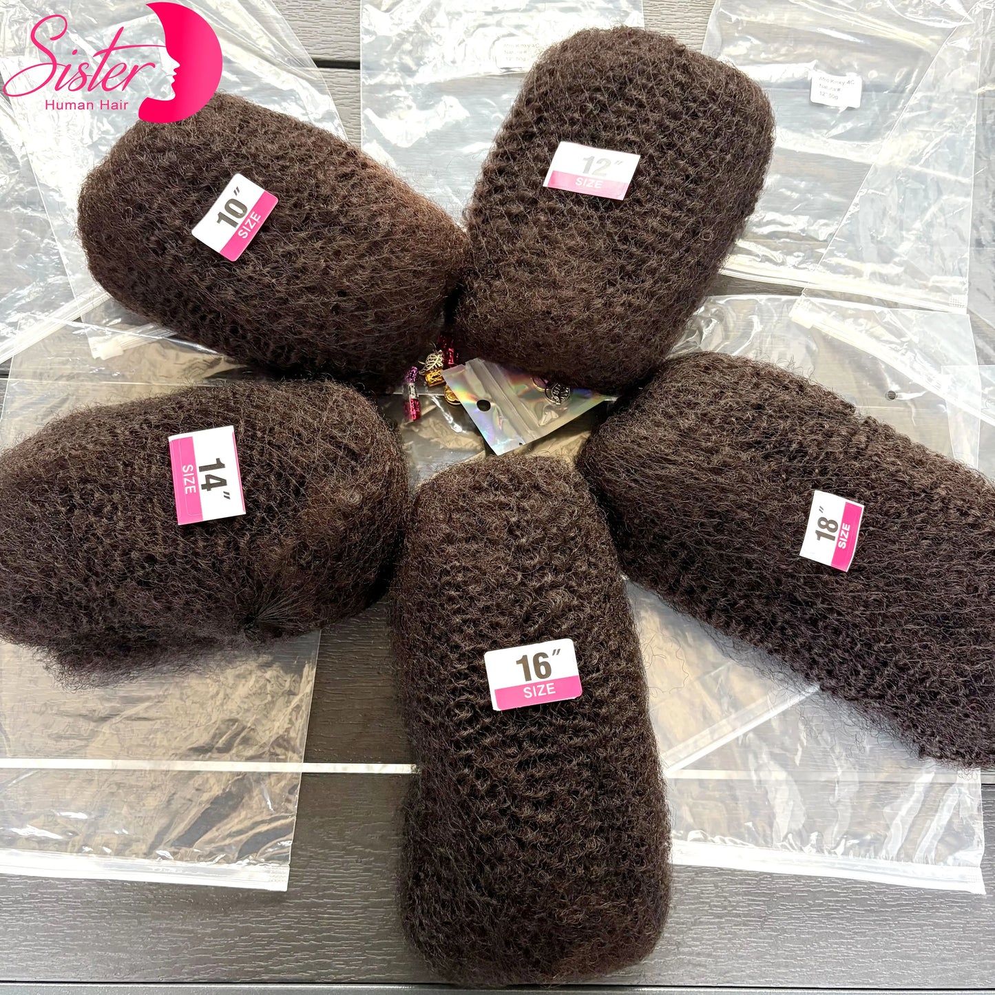 4C Afro Kinky Human Hair Bulk | Locs, Twists & Braids Extensions | 10-18in