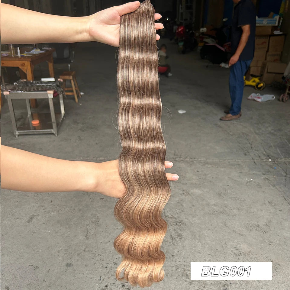 High-Temperature Synthetic Body Wave Hair Extensions – 26 & 30 Inch | Piano & Ombre Colors - view 23