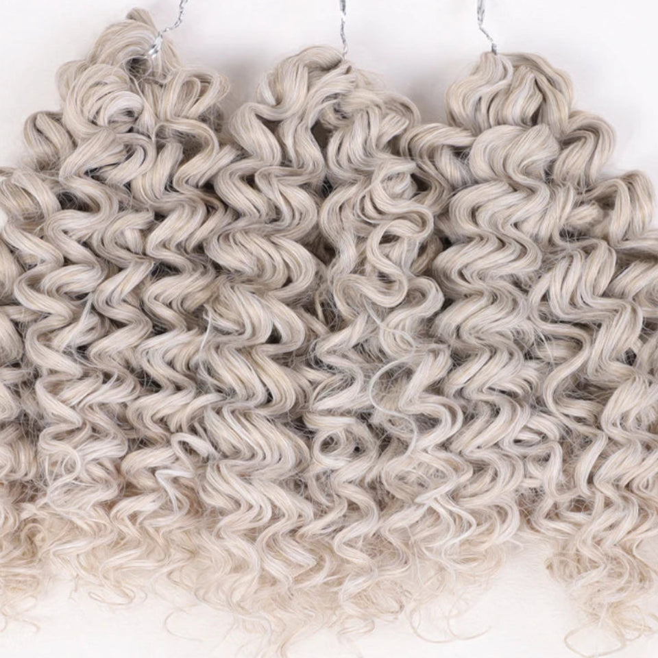 Curly Wave Synthetic Crochet Hair | 12 Inch Luxegan