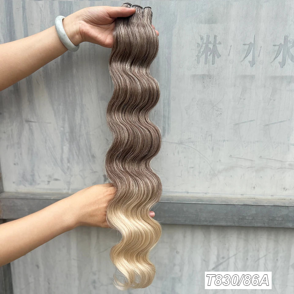 High-Temperature Synthetic Body Wave Hair Extensions – 26 & 30 Inch | Piano & Ombre Colors - view 33
