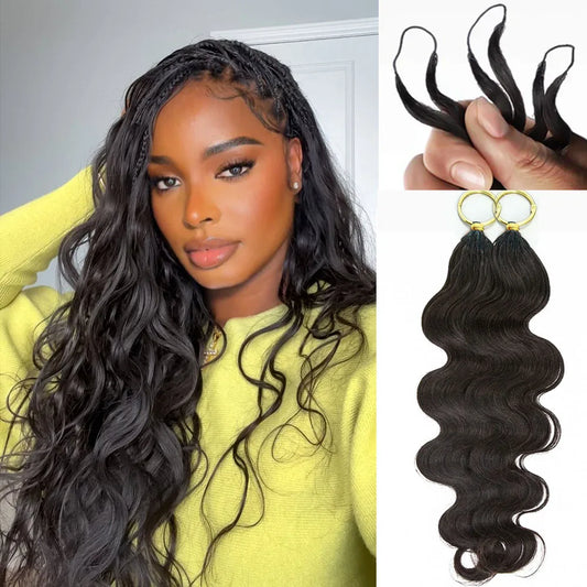 Body Wave Feathered Miracle Knots Crochet Human Hair – Boho Braids | 100% Human Hair | 14–24in