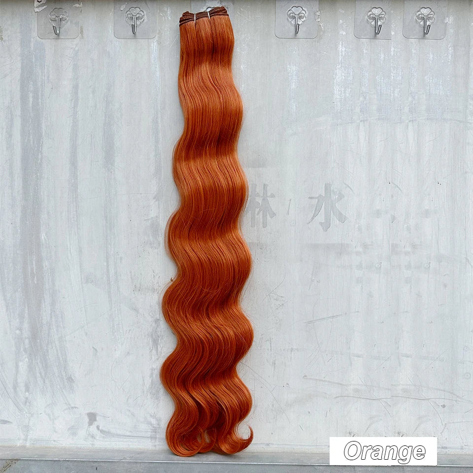 High-Temperature Synthetic Body Wave Hair Extensions – 26 & 30 Inch | Piano & Ombre Colors - view 29