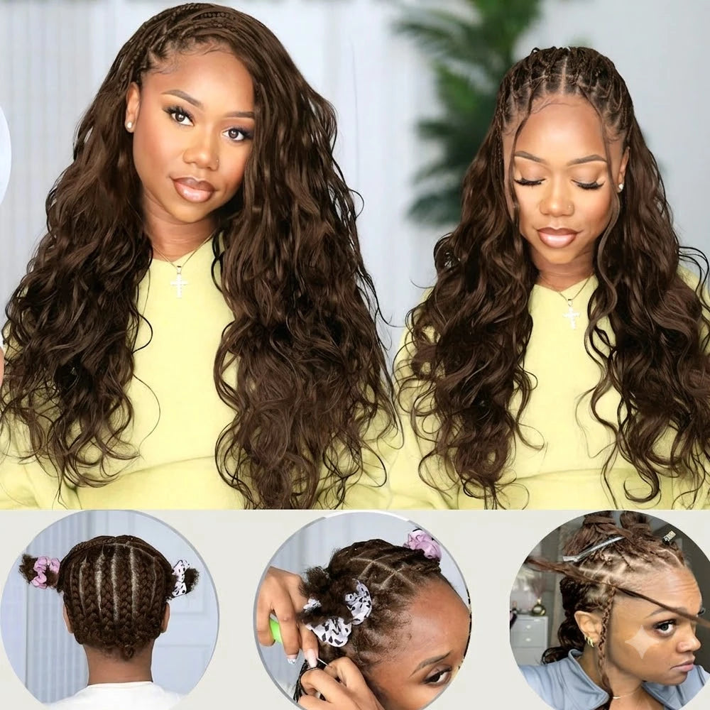 Body Wave Miracle Knots Crochet Human Hair Extensions – Boho Braids Feather Crochet Hair 100% - view 5