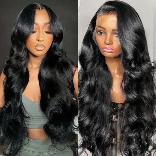 230% High-Density Body Wave Wig | Sophisticated 13x6 HD Transparent Lace Frontal | Elegant "Loose Water Wave" Indian Human Hair | "Dignified" 30–40 Inch Remy Wig for Radiant Versatile Styling Luxegan