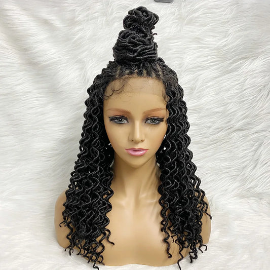 Water Wave Braided Wig | 9x6 Lace Front with Baby Hair Luxegan