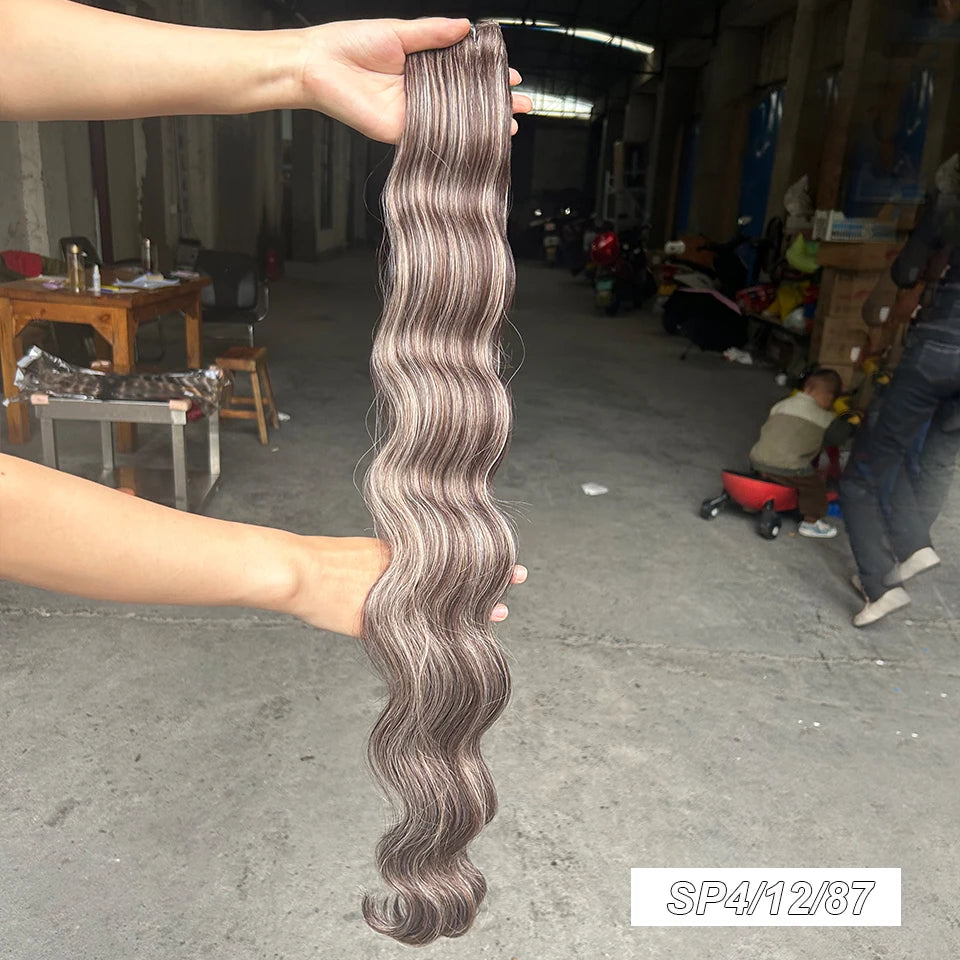 High-Temperature Synthetic Body Wave Hair Extensions – 26 & 30 Inch | Piano & Ombre Colors - view 17