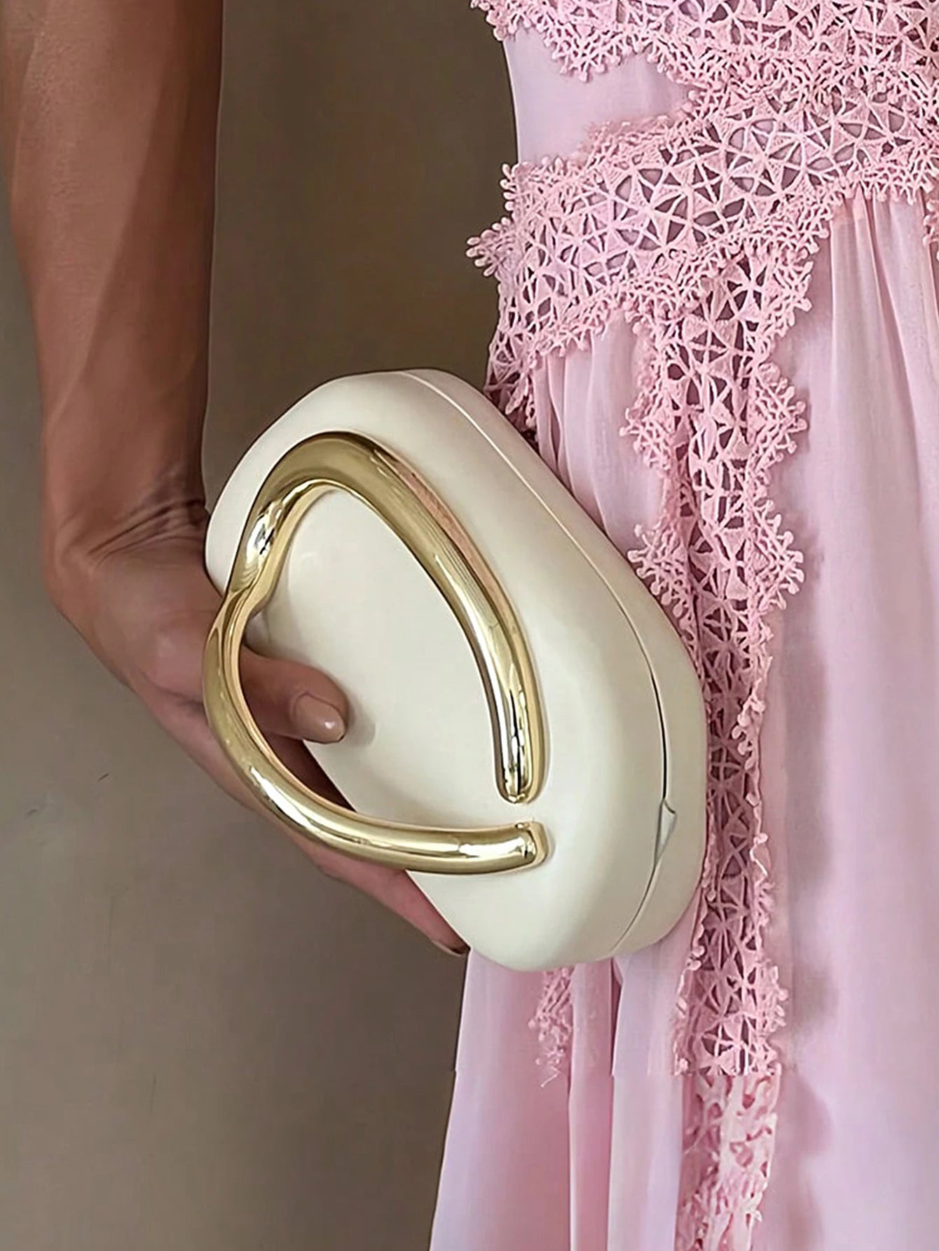 Gold Metal Closure Box Clutch | Fashion Design Women's Dinner Wedding Party Crossbody Small Bag Luxegan