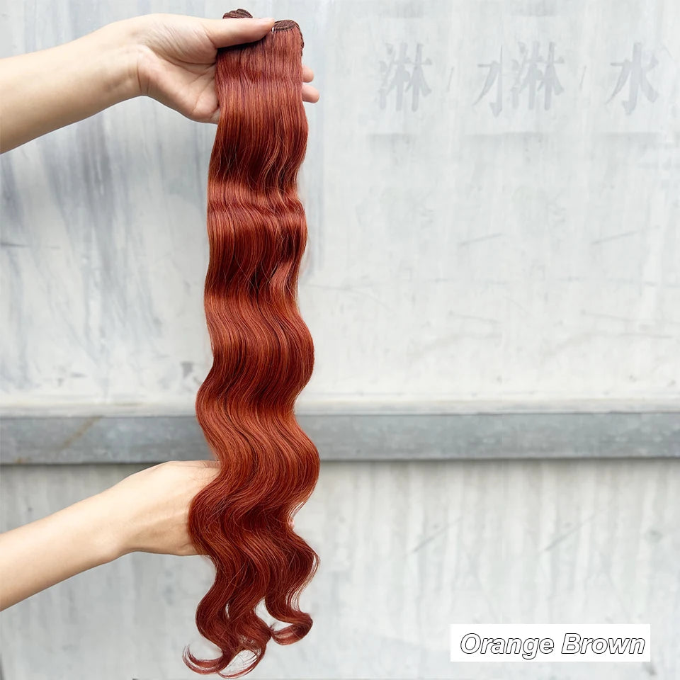 High-Temperature Synthetic Body Wave Hair Extensions – 26 & 30 Inch | Piano & Ombre Colors - view 24