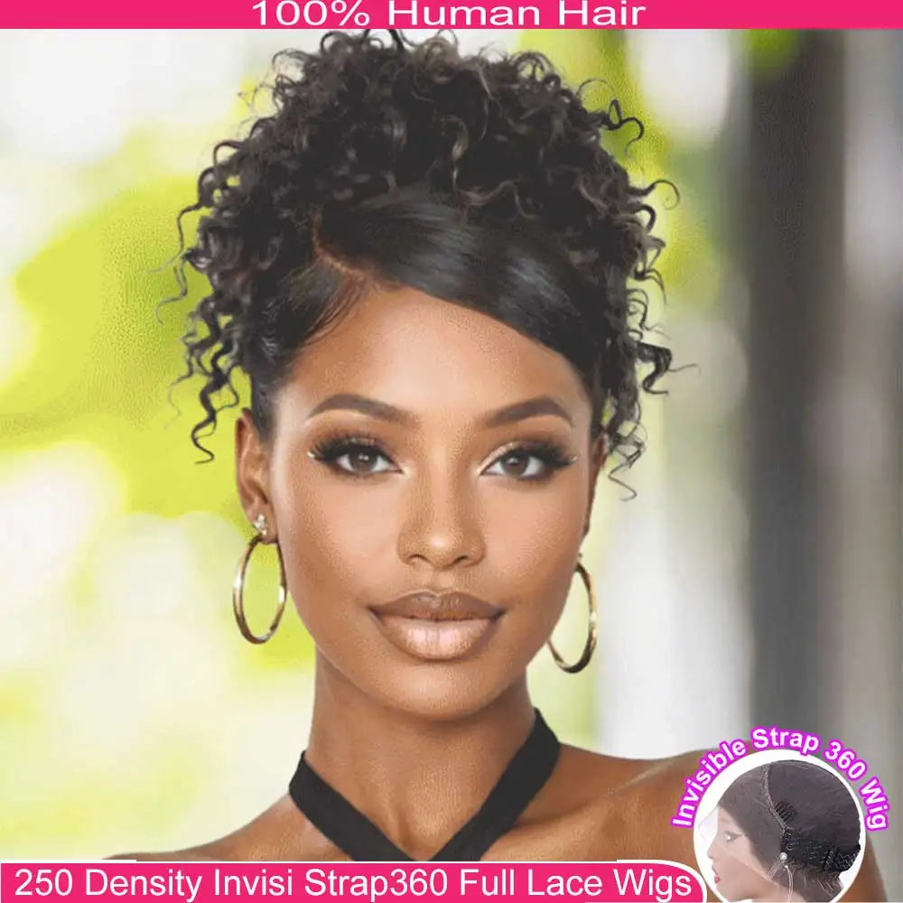Burgundy Deep Wave Frontal Wig | Sophisticated 360 Full HD Lace Silhouette | Elegant 250% High Density