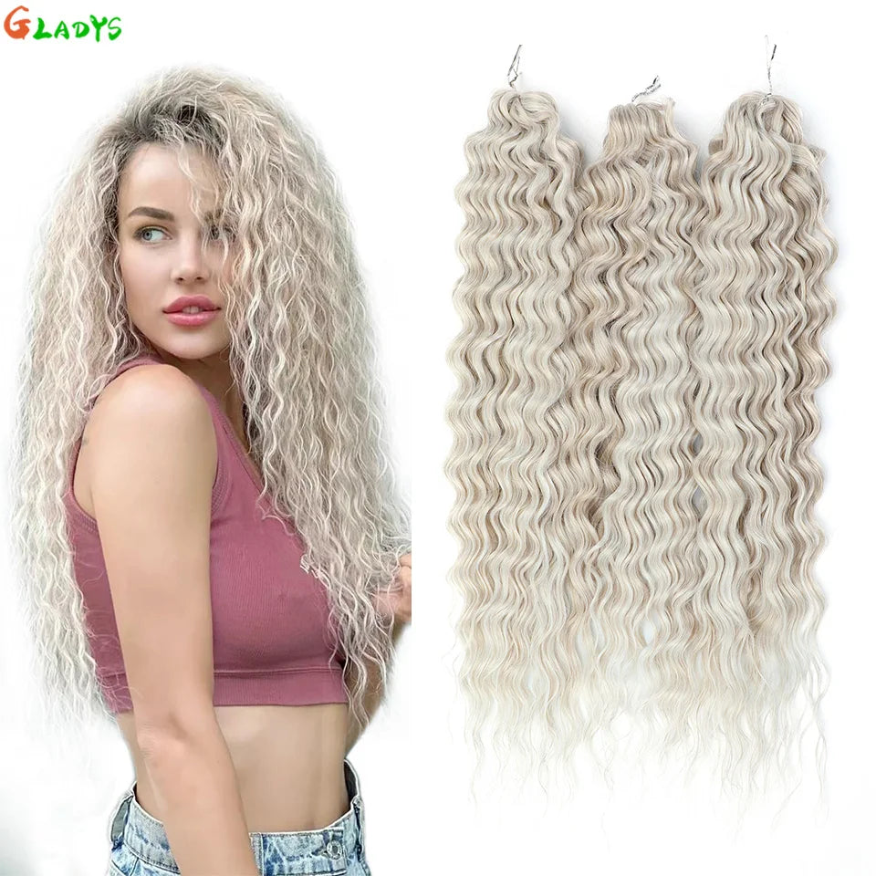Water Wave Crochet Hair | 24 Inch Synthetic Braiding Extensions