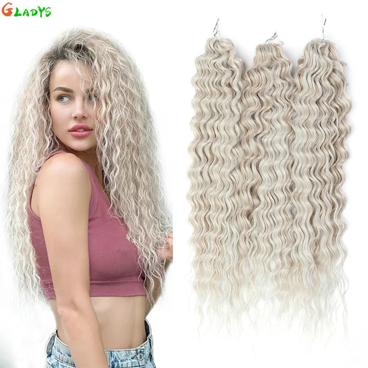 Water Wave Crochet Hair | 24 Inch Synthetic Braiding Extensions