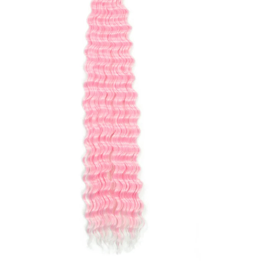 30 Inch Deep Wave Twist Crochet Hair – Synthetic Bohemian Ocean Wave Braiding Hair Extension Luxegan