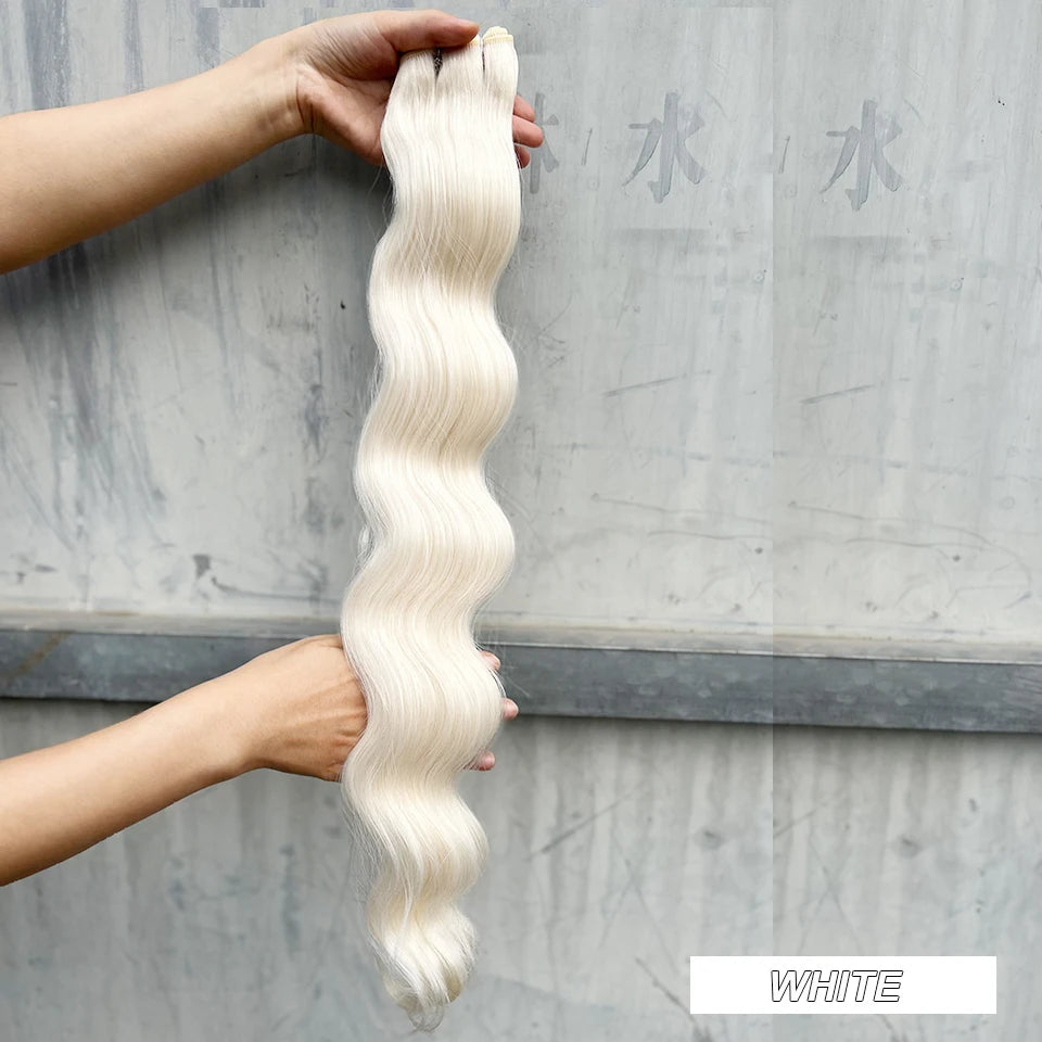 High-Temperature Synthetic Body Wave Hair Extensions – 26 & 30 Inch | Piano & Ombre Colors - view 28