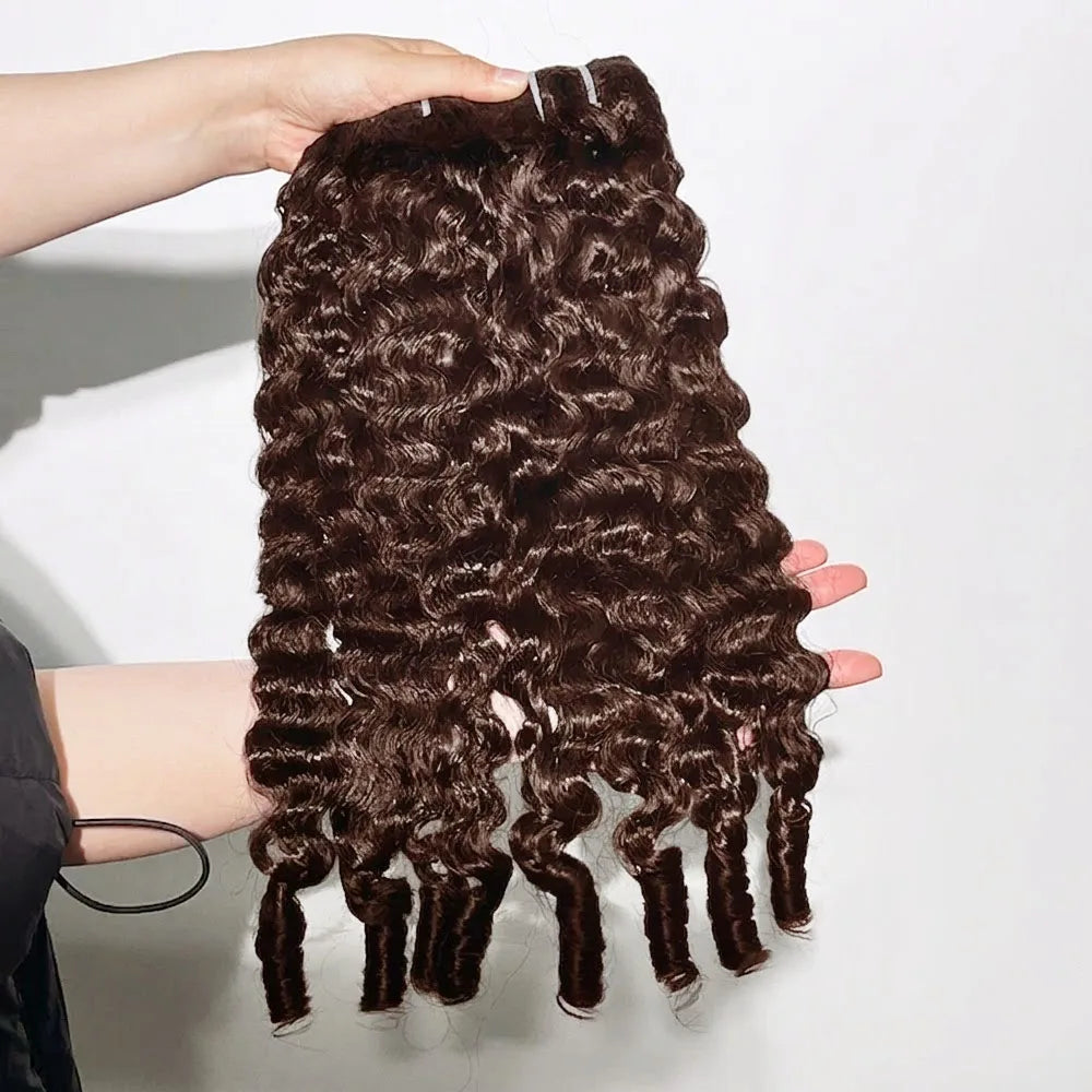 Curly Human Hair Blend Bundles | 14–32 Inch Luxegan
