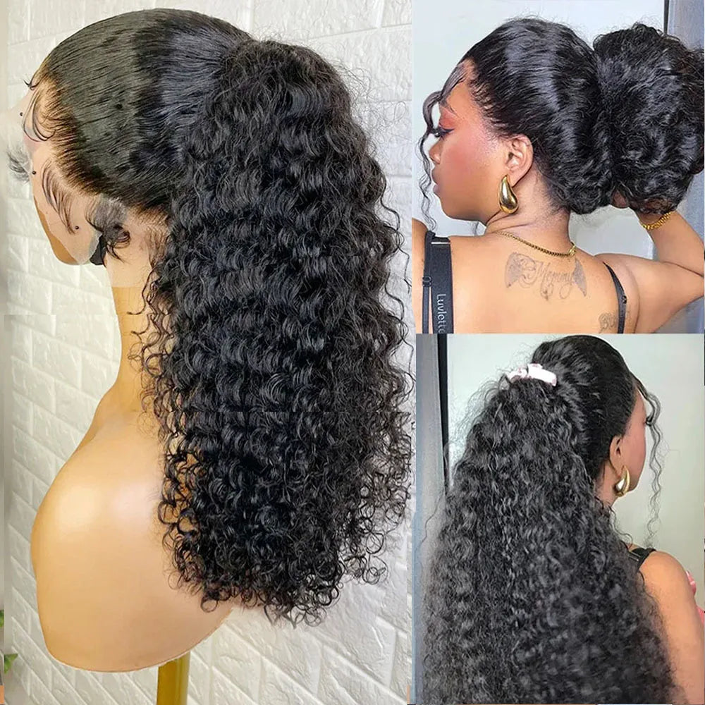 360 HD Lace Front Wig | Deep Wave | Glueless | Pre-Plucked | Brazilian Remy Hair