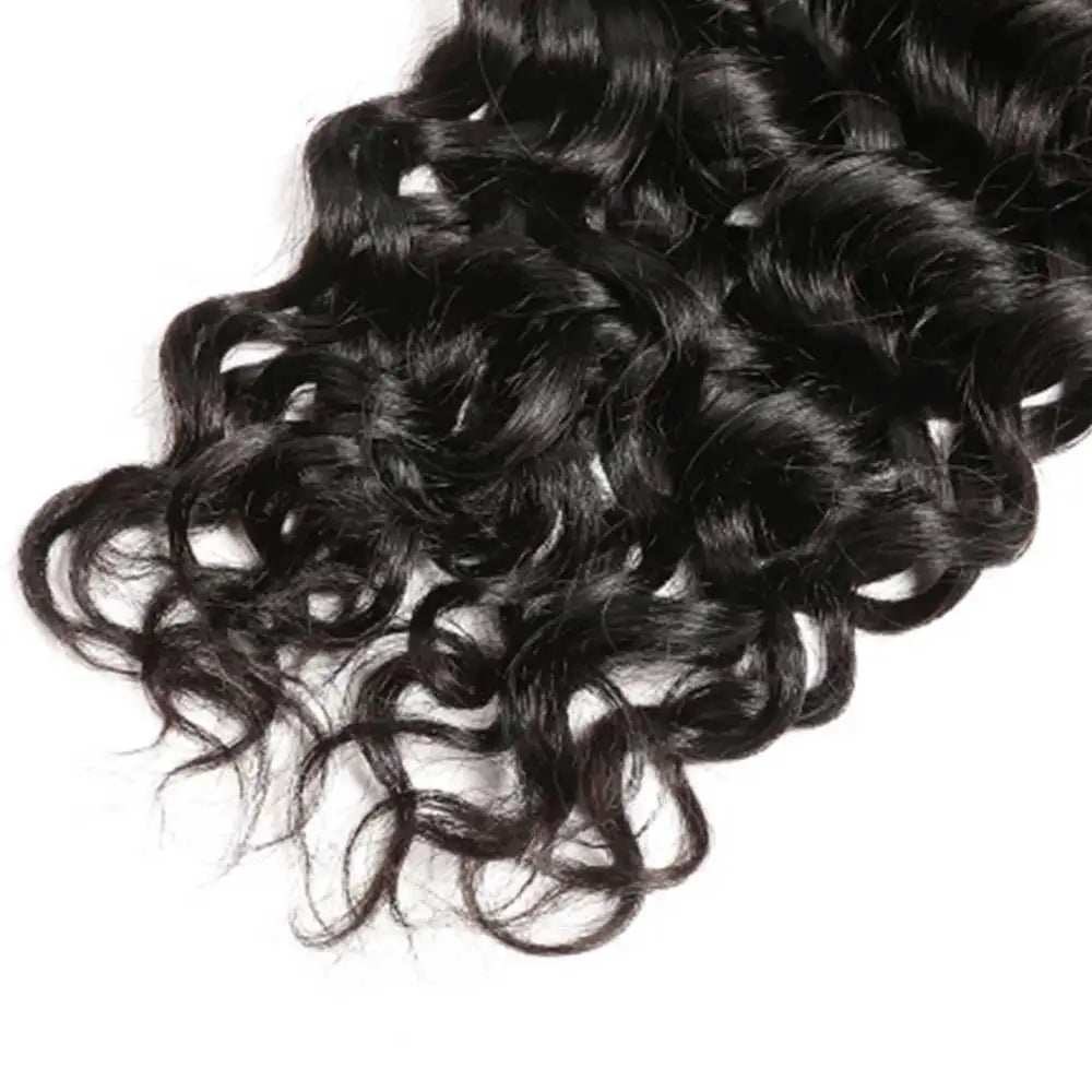 Water Wave Brazilian Human Hair Bundles | Sophisticated "Curly Weaving" Silhouette | Elegant 28-32 Inch Remy Hair Extensions | "Dignified" Natural Loose Deep Wave Bundles for Radiant Versatile Styling Luxegan