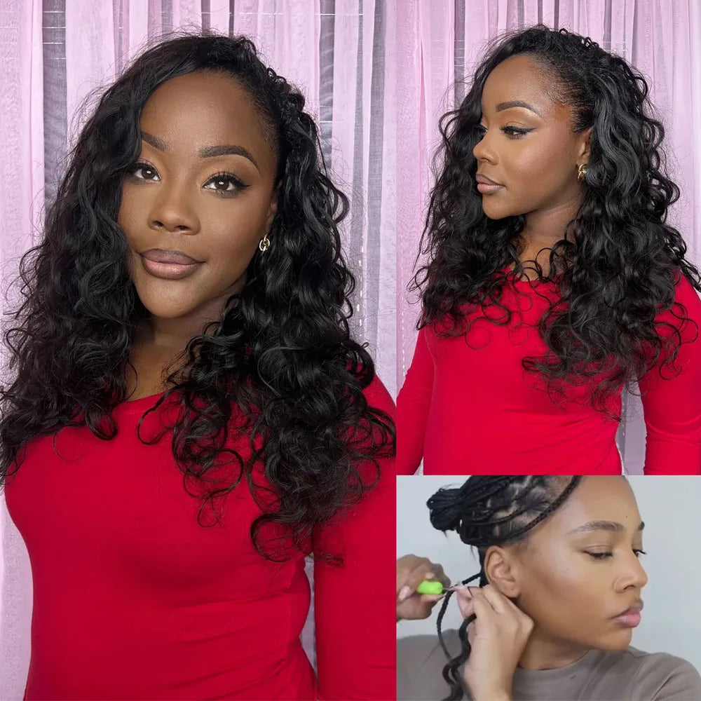 Body Wave Feather Crochet Human Hair | Miracle Knots Boho Braids | 100% Raw Vietnamese Hair Luxegan