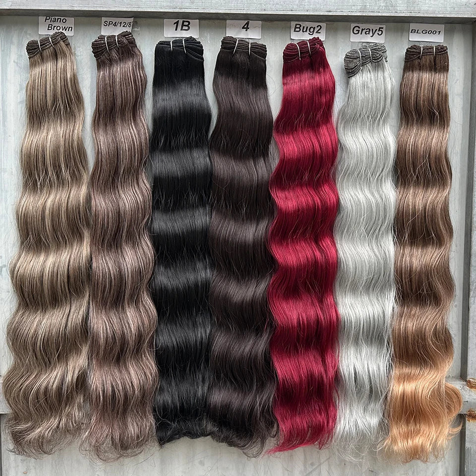 High-Temperature Synthetic Body Wave Hair Extensions – 26 & 30 Inch | Piano & Ombre Colors | 150g–200g Bundle