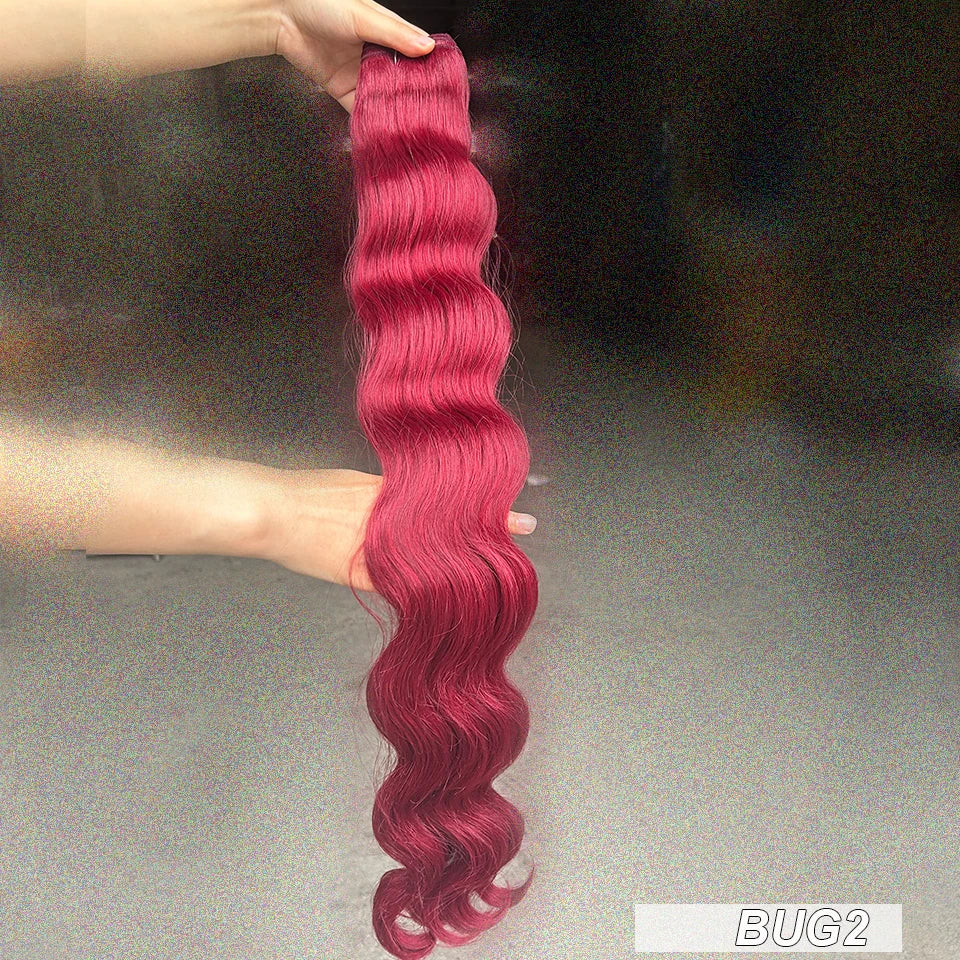 26–30 Inch Synthetic Body Wave Hair Weave Bundles | 150g–200g