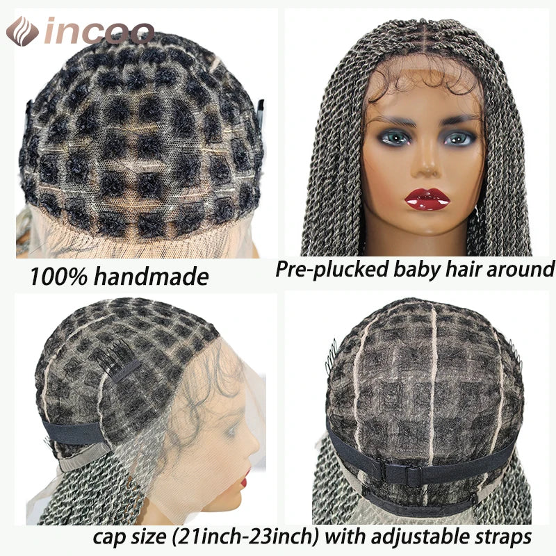 26-40 Inch Senegalese Twist Box Braid Wig | Full Lace | Faux Locs