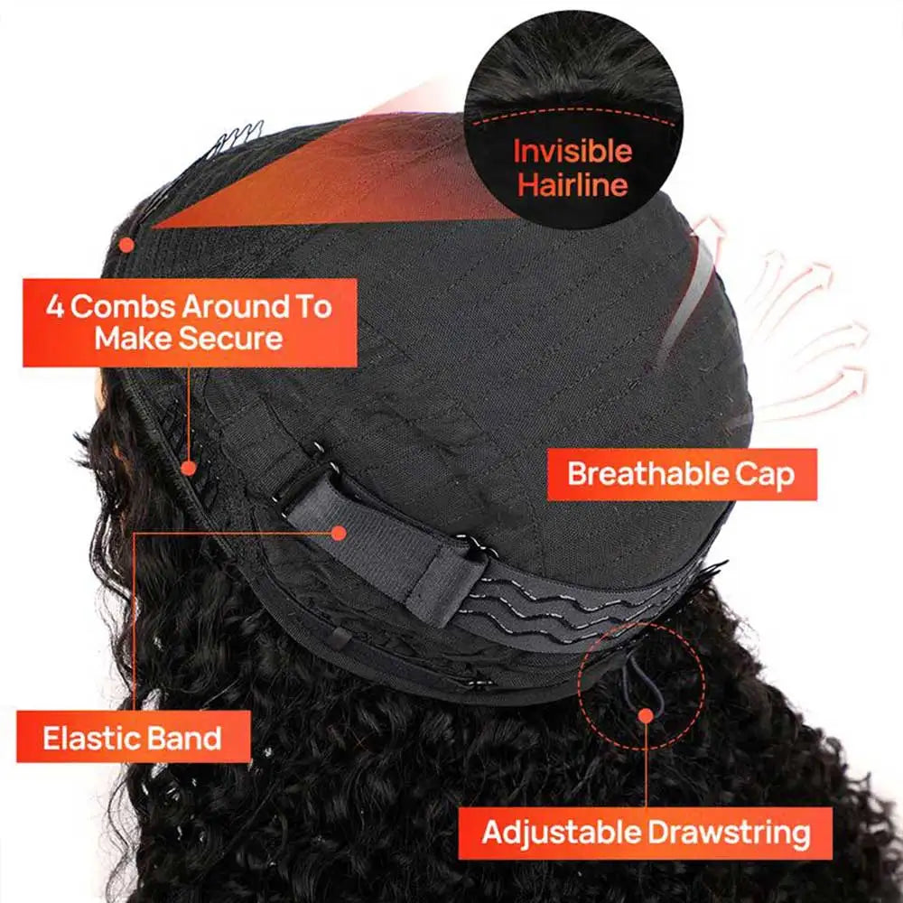 Afro Kinky Straight 3-In-1 Half Wig | Sophisticated "Seamless Flip-Over" Silhouette | Elegant 250% Density Drawstring Hairpiece | "Dignified" 30-Inch Brazilian Human Hair Wig for Radiant Versatile Styling Luxegan