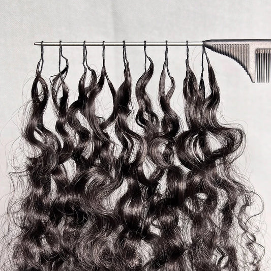 Deep Wave Feather Crochet Human Hair Extensions | Knotless Boho Braids | 16–22 Inches Luxegan