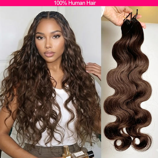 Body Wave Human Hair Crochet Extensions | 10–24 Inch Luxegan