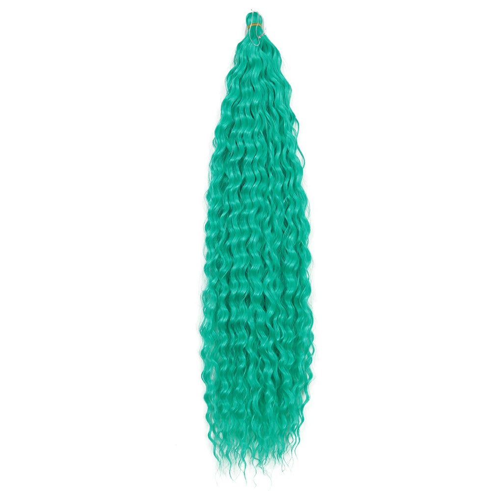 22 Inch Water Wave Twist Crochet Hair | Braiding Extensions
