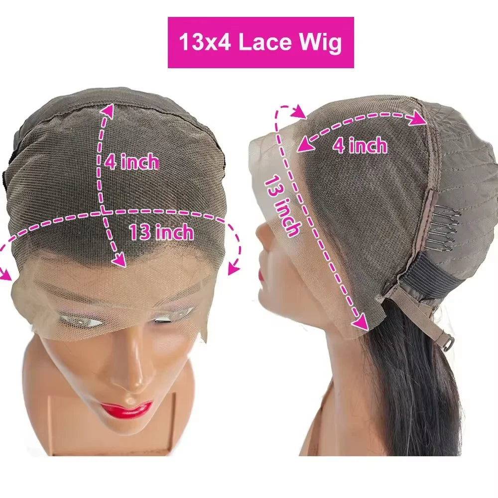 Brazilian 250% Density Short Bob Body Wave Wig | 13x4 HD Transparent Lace Front & 4x4 Lace Closure Human Hair (Pre-Plucked for Women) Luxegan