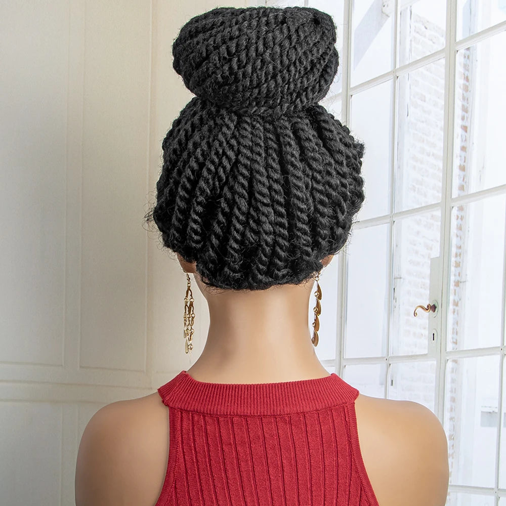 New Arrival Bun Braided Wig | Lace Front Updo with Baby Hair Luxegan