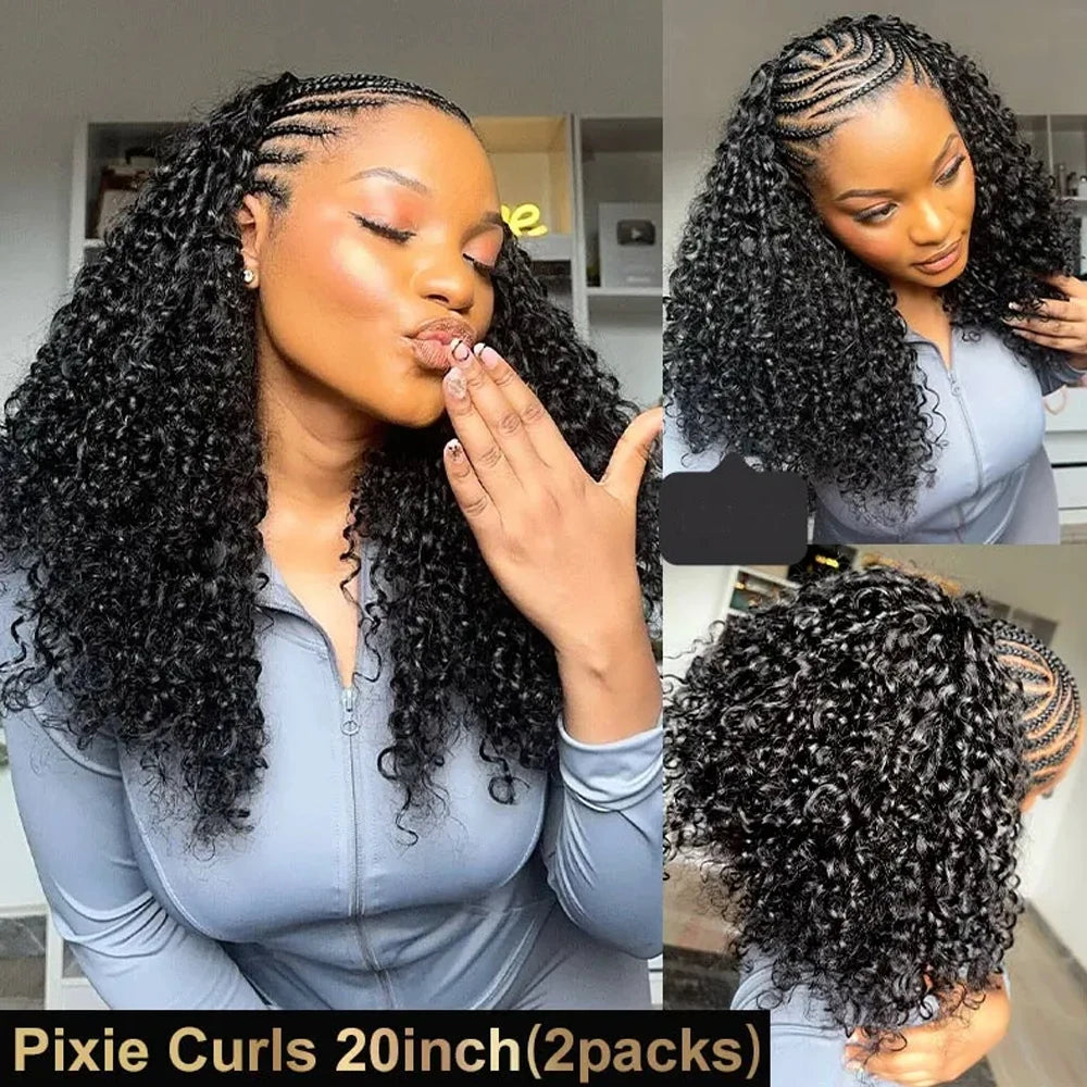 Deep Wave Feather Crochet Braids – 100% Remy Boho Human Hair | Pre-Separated Miracle Knots - view 5